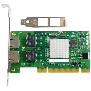 1 Комплект Чипсет 82546 Двухпортовая Гигабитная 8492MT PCI Сървър мрежова карта Ethernet Мрежова карта-NIC Сървър адаптер PC + Метал