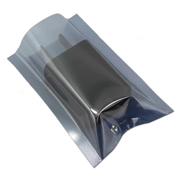 100шт Антистатични защитни опаковъчни торбички ESD Антистатик опаковъчна чанта с отворен покрив Антистатик чанта за съхранение на електронни пакети