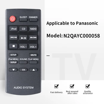 ZF се прилага към N2QAYC000058 за аудио системи Panasonic на дистанционното управление за SC-HC27 SC-HC38 SC-HC58 Нов оригинален