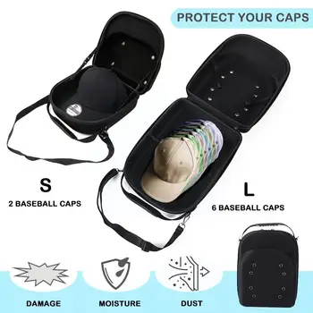 Бейзболна шапка, чанта, бейзболна шапка, пътен калъф за съхранение, Ева Чанта-переноска, бейзболна чанта, Кутия-дисплей U4O9
