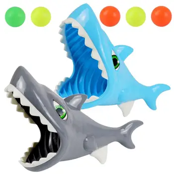 Играта се намерят топката за Игра на открито Игра в хвана топката на закрито Игри Забавление за деца на Поп-Pass-Catch Ball Game 2 Shark Catch Launcher