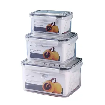 Контейнери за съхранение на храна в хладилника, контейнер за съхранение на храна с капак, кутия за съхранение в хладилник, Държач за съхранение на продукти, пресни кухненски кутия