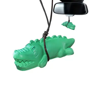 Окачване-люлка във формата на крокодил, автомобилен интериор под формата на мультяшного крокодил, декорация във формата на крокодил за кола, закачалка за огледала за обратно виждане във формата на мультяшного кола
