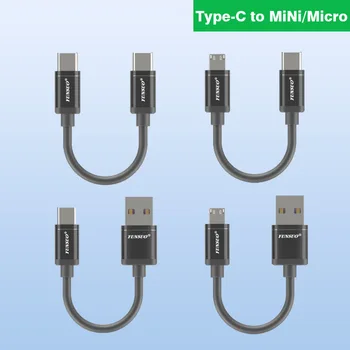 Рекордер за шофиране Typec Micro Mini USB е Подходящ за гледане на Lamando 70 Mai Xiaomi Друг Ультракороткого Удължен кабел Зарядно