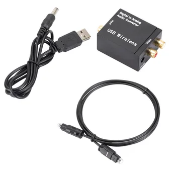 Цифрово-аналогов аудиопреобразователь Поддържа коаксиален сигнал, оптични влакна Bluetooth RCA R/L Аудио Декодер SPDIF КПР