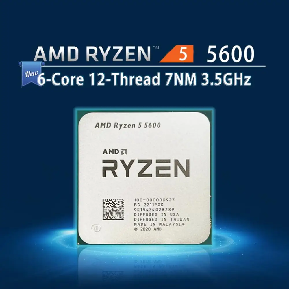 Новият процесор на AMD Ryzen 5 5600 R5 5600 + дънна Платка MSI A520M-A PRO Micro ATX AMD A520 DDR4 M. 2 USB3.2 STAT 3.0 SSD 64G Socket AM4