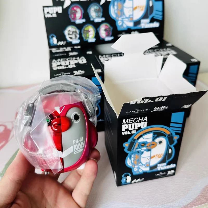 Полумеханическая кукла LAMMOYS Alien Penguin PUPU серия Tide Play, красиви бижута, ръчно изработени, на Сляпо кутия, играчка-изненада, подарък
