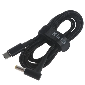 100 W PD USB Type C Штекерный вход за кабел dc конектор 5,5. 7 мм, за да се зарежда от мрежата