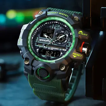2022 Модерен ръчен часовник позната марка на Biana, Мъжки часовници с двоен дисплей, мъжки часовник за спортове на открито, Водоустойчив ръчен часовник