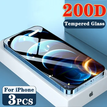 3ШТ Закалено стъкло На iPhone 11 12 13 Pro Max Mini 7 8 Plus Защитно фолио За екрана на iPhone X XR XS Max Full Cover Glass