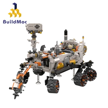 BuildMoc 2023 Нов Робот Rover Perseverance Строителни Блокове, Определени Америка Изследване На Космоса Тухли Идея За Играчки, Подаръци На Децата За Рожден Ден