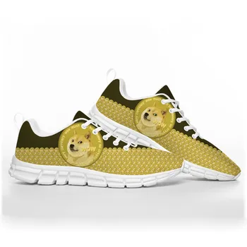 Dogecoin криптовалюта Dog Coin Миньор Спортни обувки Мъжки Дамски и Юношеските Детски Маратонки По поръчка Висококачествени обувки за двойки