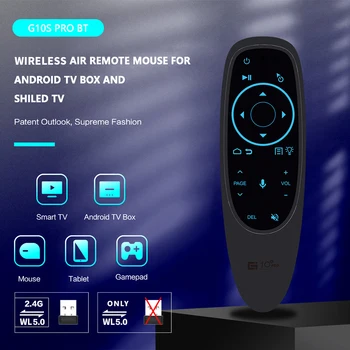 G10S Pro Bluetooth 5,0 Гласова Дистанционно Управление на 2,4 G Безжична Въздушна Мишка С Гироскопом и Задно осветяване Smart TV Контролер За Android TV Box