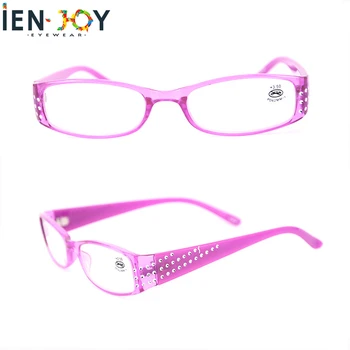 IENJOY, Очила за четене в малка рамка, дамски очила за старческо с имитация на диамант, Дамски очила за четене, тънки очила за старческо
