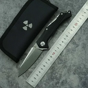 LEMIFSHE Нов Сгъваем Нож Flipper с нож D2 и дръжка G10 за нощуване на открито, за Лов, Оцеляване, кухня, Многофункционални джобни инструменти EDC