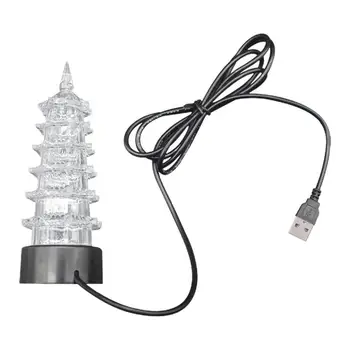 Led Аквариумный лампа във формата на Пагода, светлинен Аквариумный декор на Аквариум украса, светят в тъмното, за Фонтана, изкуствено езеро, аквариум