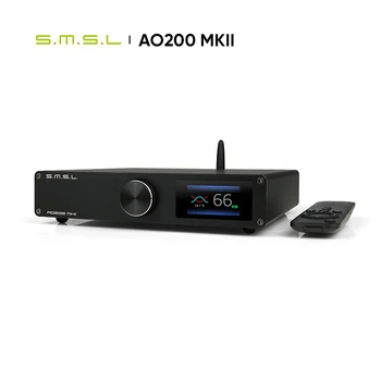 SMSL AO200 MKII HIFI Цифров усилвател MA5332 Чип с Висока Мощност Стереоусилитель XLR/RCA/USB/Bluetooth 5,0 Балансиран Вход SDB Звук