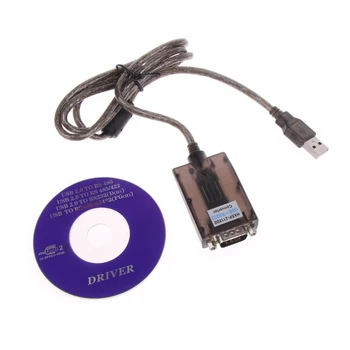 USB 2.0 Кабел-адаптер за преобразуване на устройства със сериен порт USB 2.0 в RS232 RS-232 DB9 COM, Директна доставка на PL2303