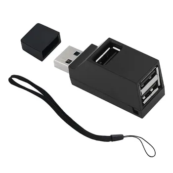 USB концентратор с 3 usb, USB 2.0 с няколко USB-разветвителями, Удължител за USB-порта на вашия лаптоп, КОМПЮТЪР, флаш памет, Принтер, Камера, клавиатура, мишка