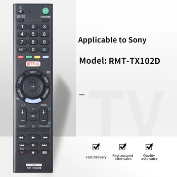 ZF се прилага към интелектуалната дистанционно дистанционно управление за Sony TV RMT-TX100D RMT-TX101J RMT-TX102U RMT-TX102D RMT-TX101D AK59-00166A KD-65X8507C KD