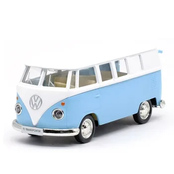 Автобус Volkswagen VW T1, 1:36, Лети под налягане Модели играчки автомобили, Метални превозни средства, Класически Автобуси, Откидывающиеся Подбрани играчки за деца