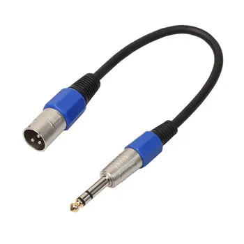 Балансиран TRS кабел 6,35 мм (1/4 инча) до 3-номера за контакт XLR кабел TRS от мъжете на мъжа 1/4 инча за микрофон, платформа, DJ Pro и много други