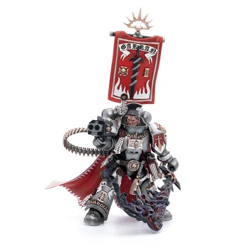 В присъствието на 100% Оригинал JOYTOY WARHAMMER 40K Grey Knights Castellan Crowe 1/18, Открита модел на робота, Художествена колекция, подарък Играчка