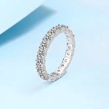 Годежен пръстен с муассанитом, пръстен от сребро 925 проба, покрити златни украшения Pt950 за жени, Луксозно пръстен