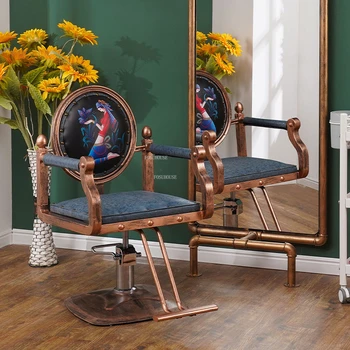 Европейските Фризьорски Стол Съвременно Професионално Стол за салон за красота Американската Салонная Мебели Подемни Въртящо Коса стол B