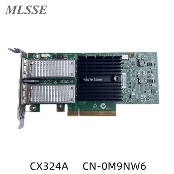 За DELL Mellanox CX324A PCIE x8 3,0 40 Г Двоен Ethernet-адаптер M9NW6 0M9NW6 CN-0M9NW6 100% Тествана Бърза доставка