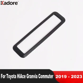 За Toyota HiAce Granvia Commuter 2019-2022 2023 Карбоновое Влакна, Авто Заден Климатик, Отдушник, Капак, Довършителни Работи, Интериорни Аксесоари