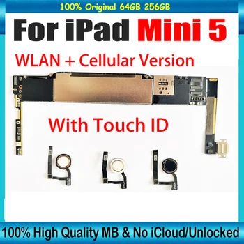 За iPad mini 5 дънна Платка WLAN + Cellular версия на 64 GB 256 GB Черно-Бял Златна логика За iPad mini5 дънна платка със система ios