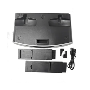 За поставка за зарядно устройство PS VR2, док-станция за зареждане на контролера виртуална реалност, подложки за дисплея на слушалки, зарядни устройства за контролер