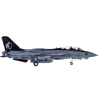 Леене под налягане 1:200 Мащаба на Hogan HG6597 САЩ Grumman F-14A Tomcat VF-154 Имитация Сплав Готов Модел Самолет Колекция Подарък Играчка