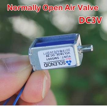 Мини Електрическа Газова Електромагнитен клапан dc 3, Без Нормалното отваряне на Регулаторен клапан за освобождаване на въздух, на Изпускателния клапан е с нормално отворен изпускателния клапан