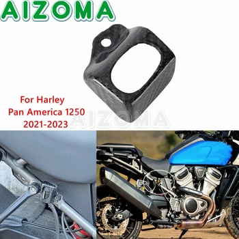 Мотоциклетът двигателят е с мазителна чаша от въглеродни влакна, защитната капачка на резервоара за спирачна течност за Harley Pan America 1250 RA1250 RA1250S 2021-2023