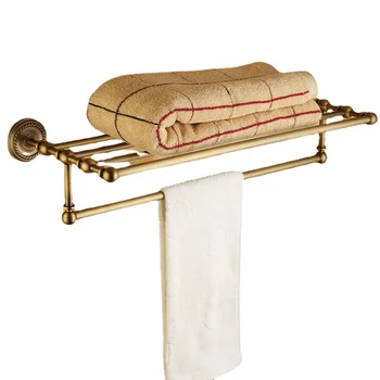 Напълно медни антични закачалка за кърпи, европейската старинни медни фитинги за баня, окачване за баня