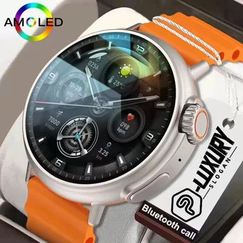Нови мъжки спортни умен часовник AMOLED Super Series, монитор на сърдечната честота и кръвното налягане, мъжки и женски Bluetooth разговори, умни ръце