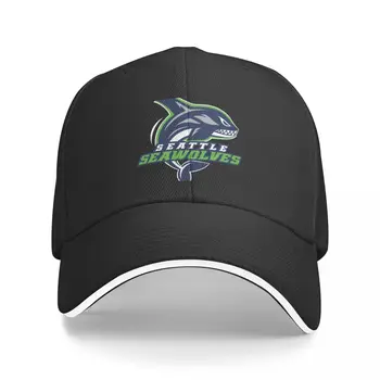 Новост?Бейзболна шапка Seattle Seawolves възстановяване на предишното положение Cap, прекрасна лятна шапка, мъжка шапка, дамски
