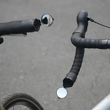 Огледала за обратно виждане електрически скутери, велосипеди огледало на волана, подобряват тръпката от карането на мотор благодарение на регулируемому вращению под наем на 360 градуса за сигурност