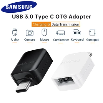Оригинален Samsung OTG Type C USB Адаптер A в Typec Конвертор Adaptador Galaxy S22 5G Note 20 Поддръжка на Устройства за четене на карти Adaptador Tipoc