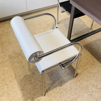 Работни столове с уникален дизайн, подлакътник за почивка, офис стол за почивка, Метална опора за гърба, шезлонг, съвременни мебели средата на века