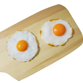 Симулационно Яйце Фалшива Храна Изкуствена Модел Печени Яйца Декор На Прозореца Подпори За Кухни Снимки Украса На Сладки На Масата Начало Декор