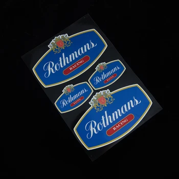 Състезателни коли Rothmans, мотоциклет, класически значка с логото, тунинг стикери, стикери за Suzuki, Honda, Kawasaki, Yamaha, Ducati