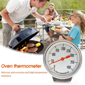 Термометър за фурна от неръждаема Стомана с Мини циферблат, Термометър за измерване на температурата, Кухненски Инструменти за приготвяне на месо на фурна