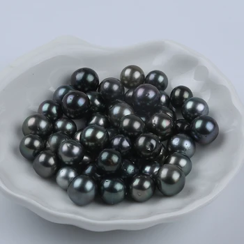 Търговия на едро с естествени черни Перли на Морската вода е 8-11 мм Tahiti Губим Pearl 