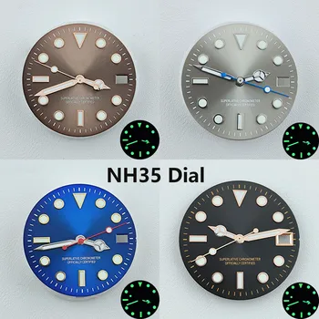Циферблат NH35 Dial S dial зелен светлинен циферблат Подходящ за часовници с механизъм NH35 NH36 аксесоари за часовници