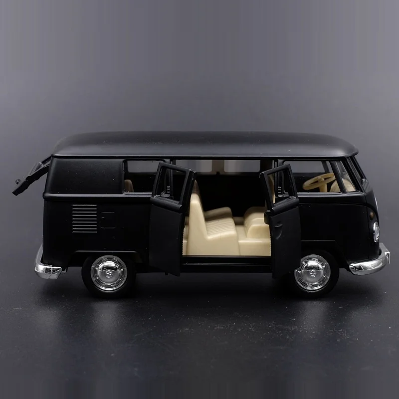 Автобус Volkswagen VW T1, 1:36, Лети под налягане Модели играчки автомобили, Метални превозни средства, Класически Автобуси, Откидывающиеся Подбрани играчки за деца