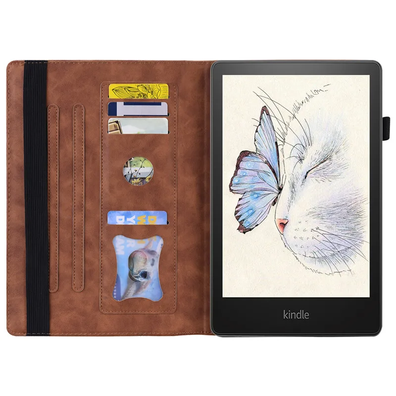 За Kindle Paperwhite 11 Калъф Бизнес Том от Изкуствена Кожа за Funda Kindle Paperwhite Signature Edition 11-то поколение 2021 Калъф