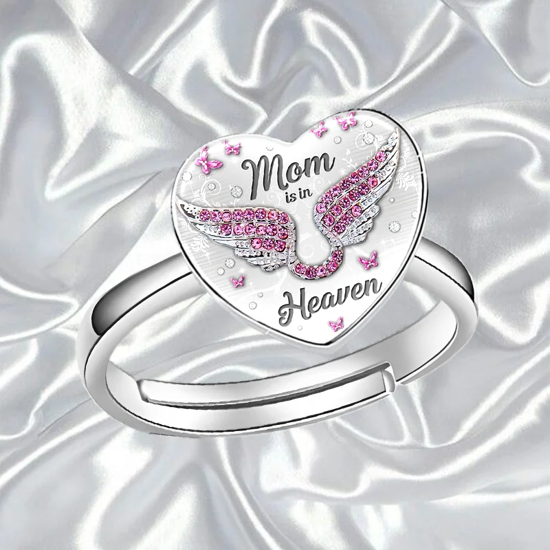Модно творческа пръстен с кристал във формата на сърце, подарък за годишнина, парти